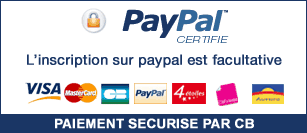 Réglements paypal et cartes bancaires - inscription Paypal facultative